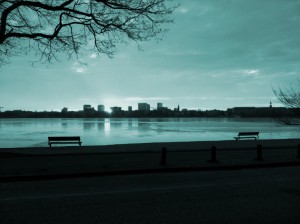 Promenade Sonnenuntergang